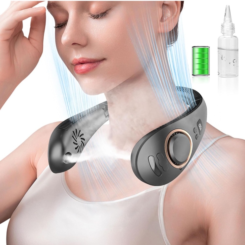 Portable Neck Fan with Cooling Technology